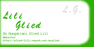 lili glied business card